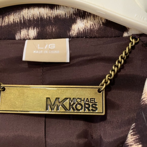 Michael Kors Zebra Print Trench Coat - Picture 4 of 7